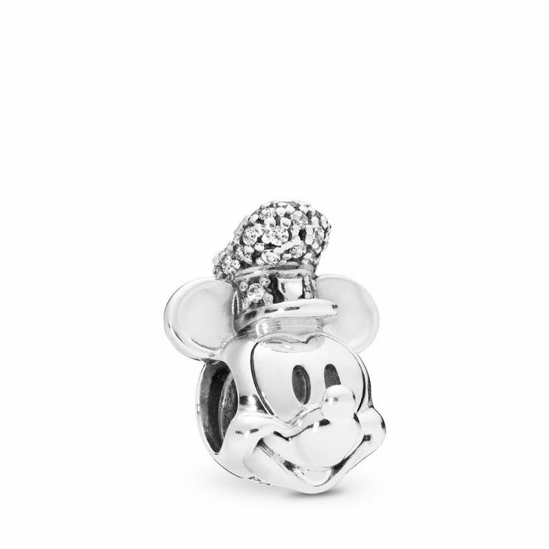 Talismane Pandora Disney Shimmering Steamboat Willie Portrait Argint (kpcBtVF8)